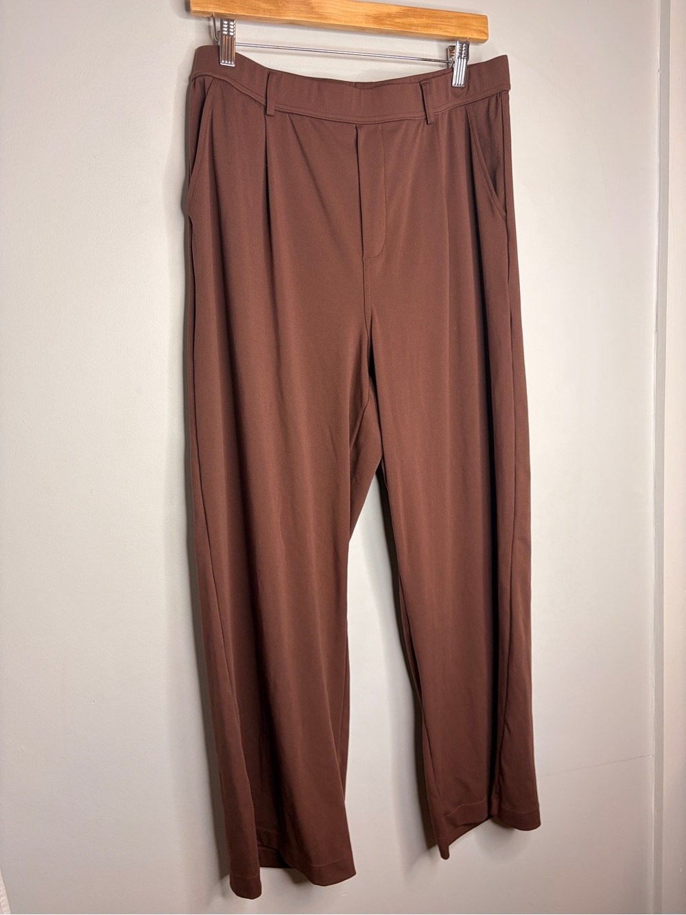 Halara Brown Relaxed Dress Pants Large